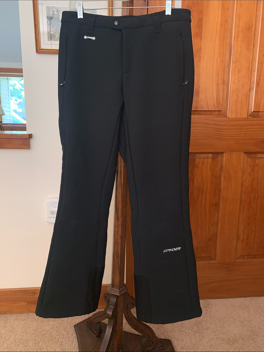Spyder Black Women's Ski Pants with Subtle Logo